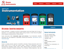 Tablet Screenshot of nunesinstruments.com